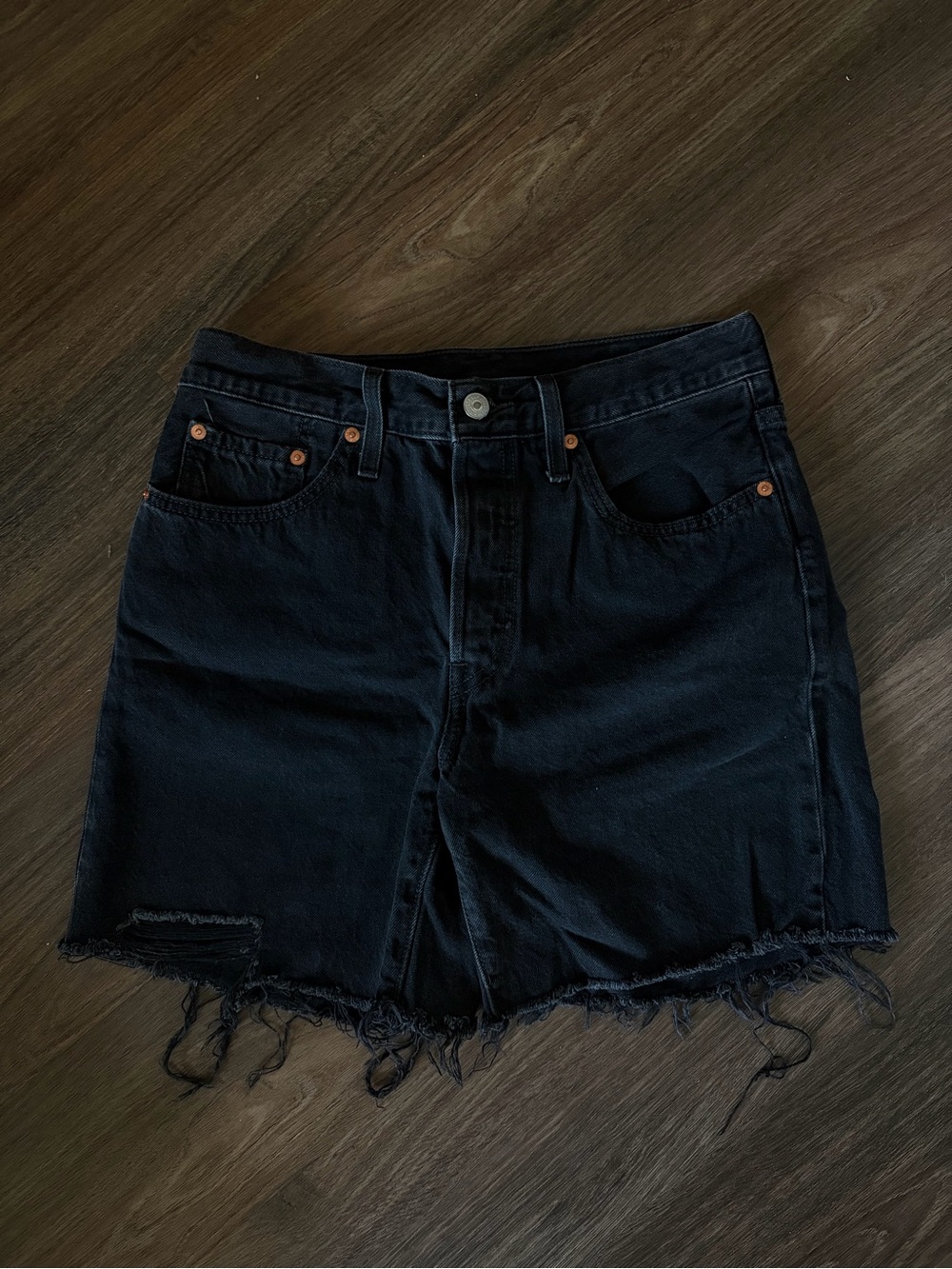 Women’s Levi Black Denim Shorts